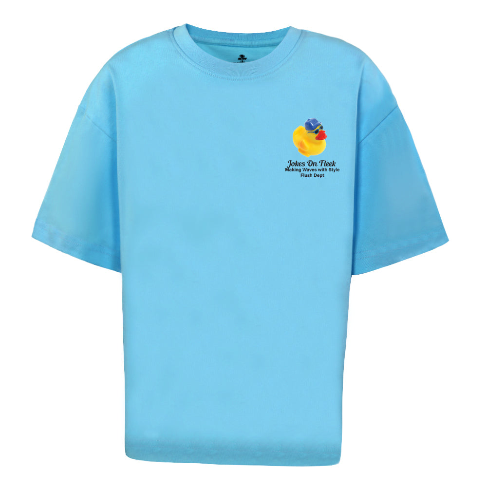 ACTIV GRAPHIC R.NECK T-SHIRT OVERSIZE - TURQUOIS