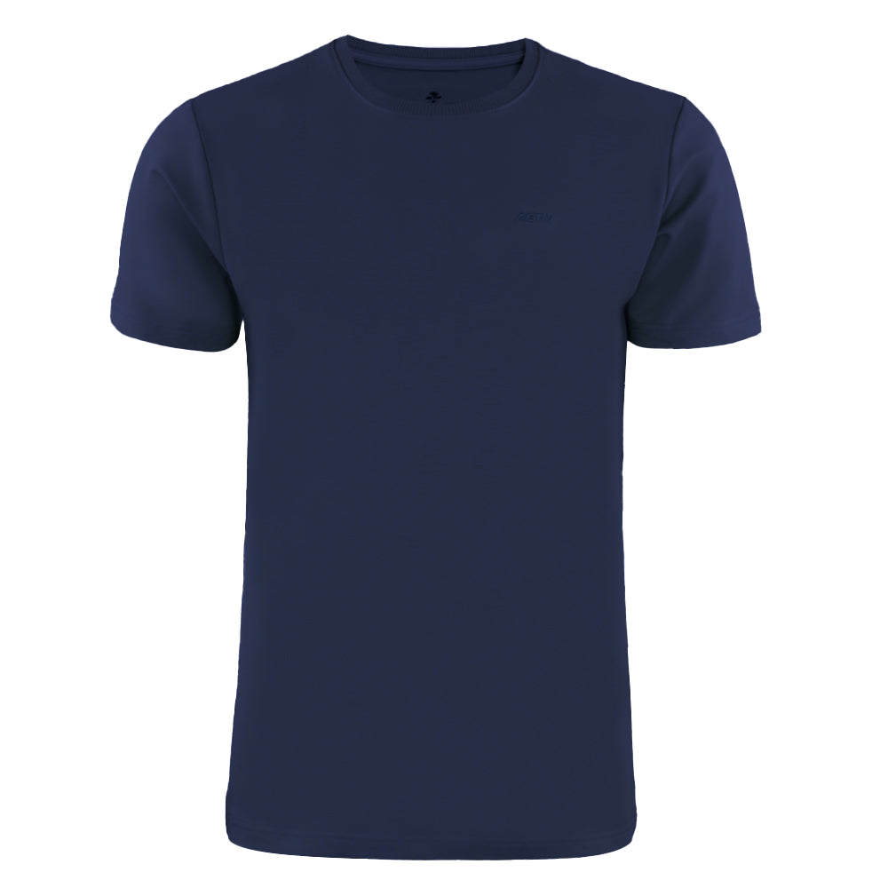 ACTIV EMB R.NECK T-SHIRT - NAVY