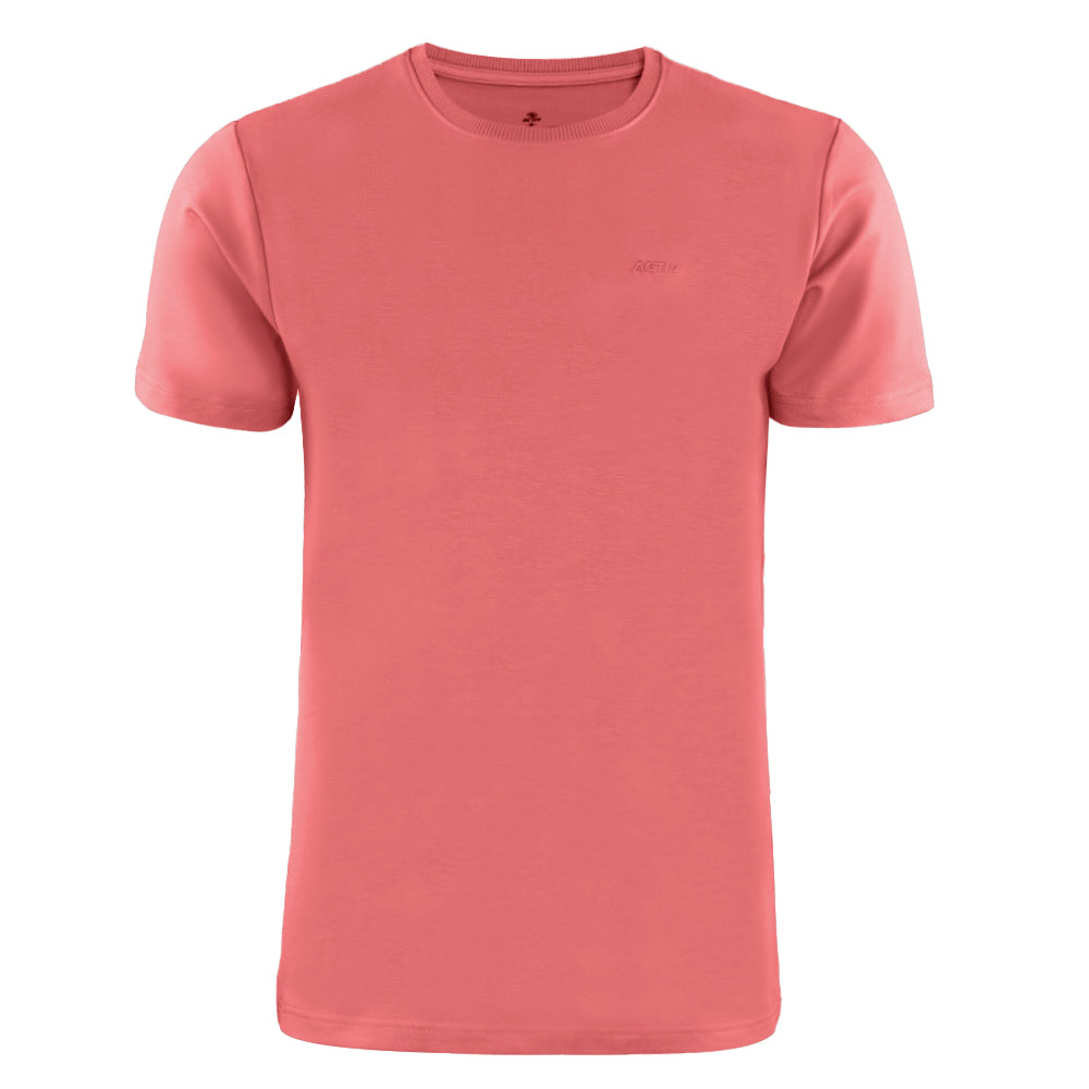 ACTIV EMB R.NECK T-SHIRT - KASHMIR