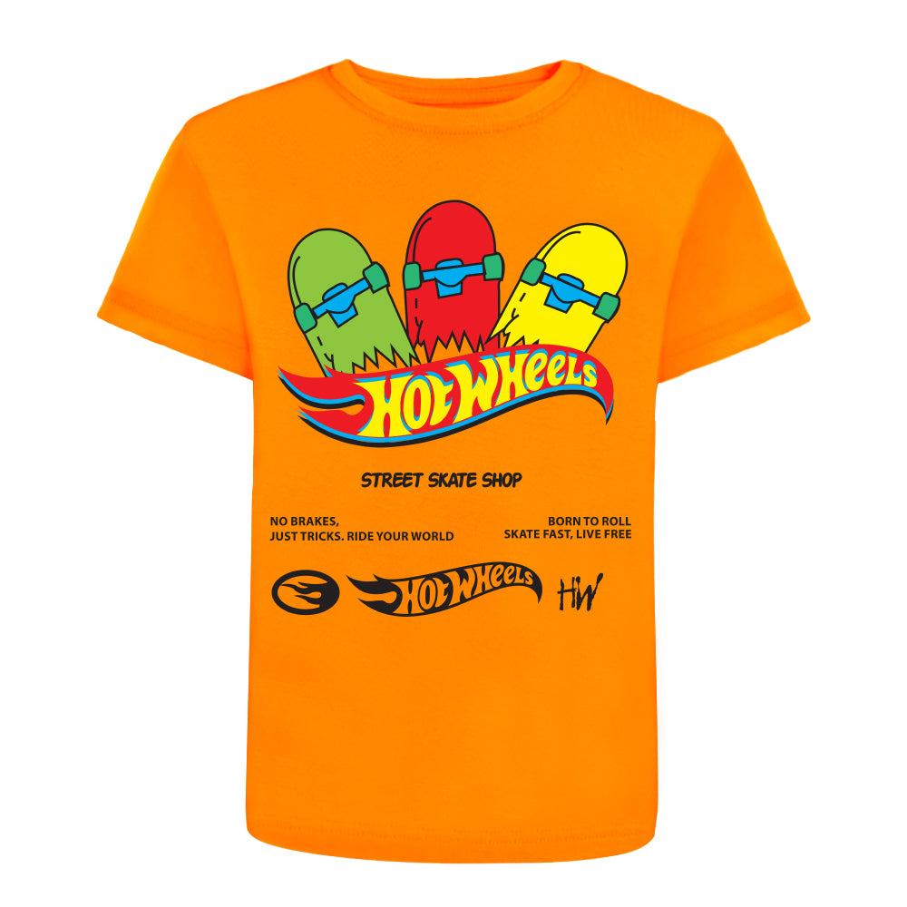 ACTIV GRAPHIC R.NECK T-SHIRT - ORANGE