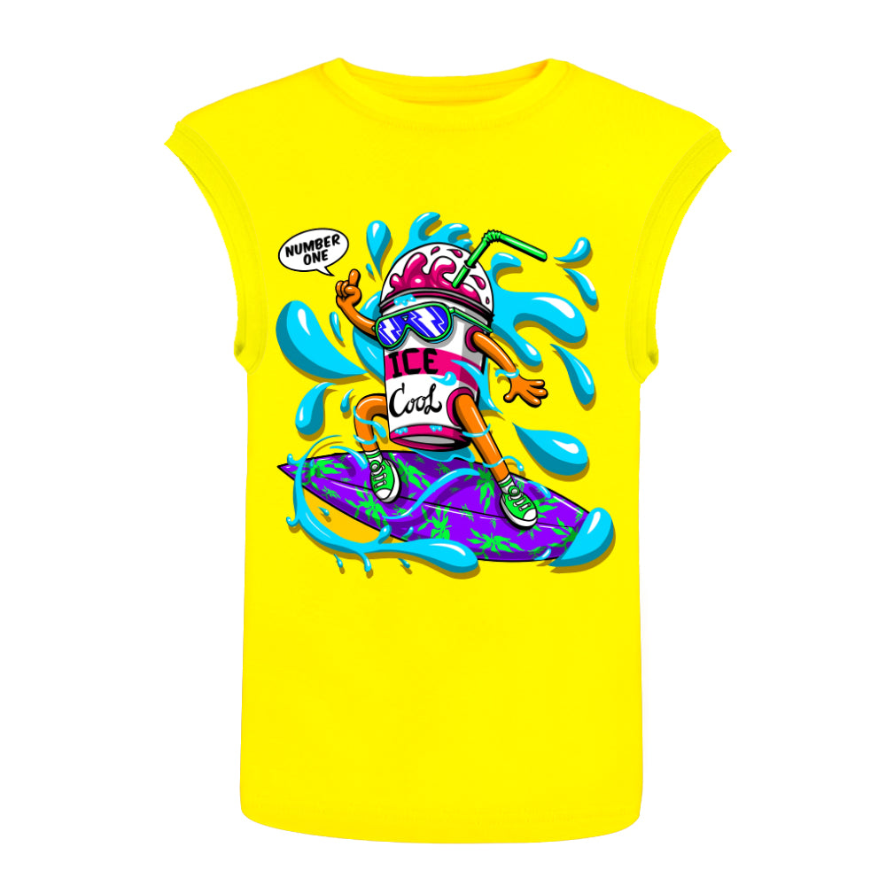 ACTIV GRAPHIC CASUAL TANKTOP - YELLOW