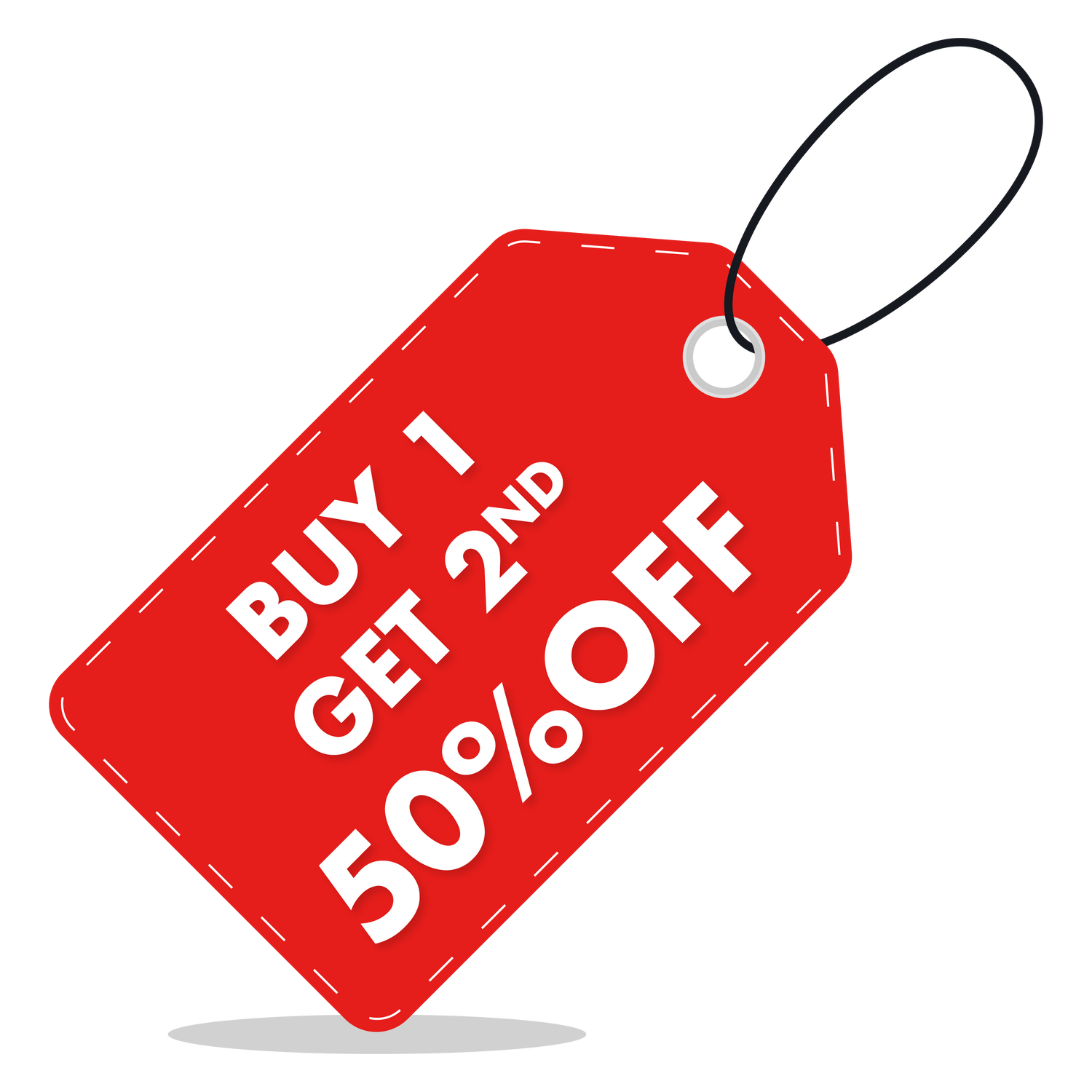 Buy 1 Get 2nd 50% Off