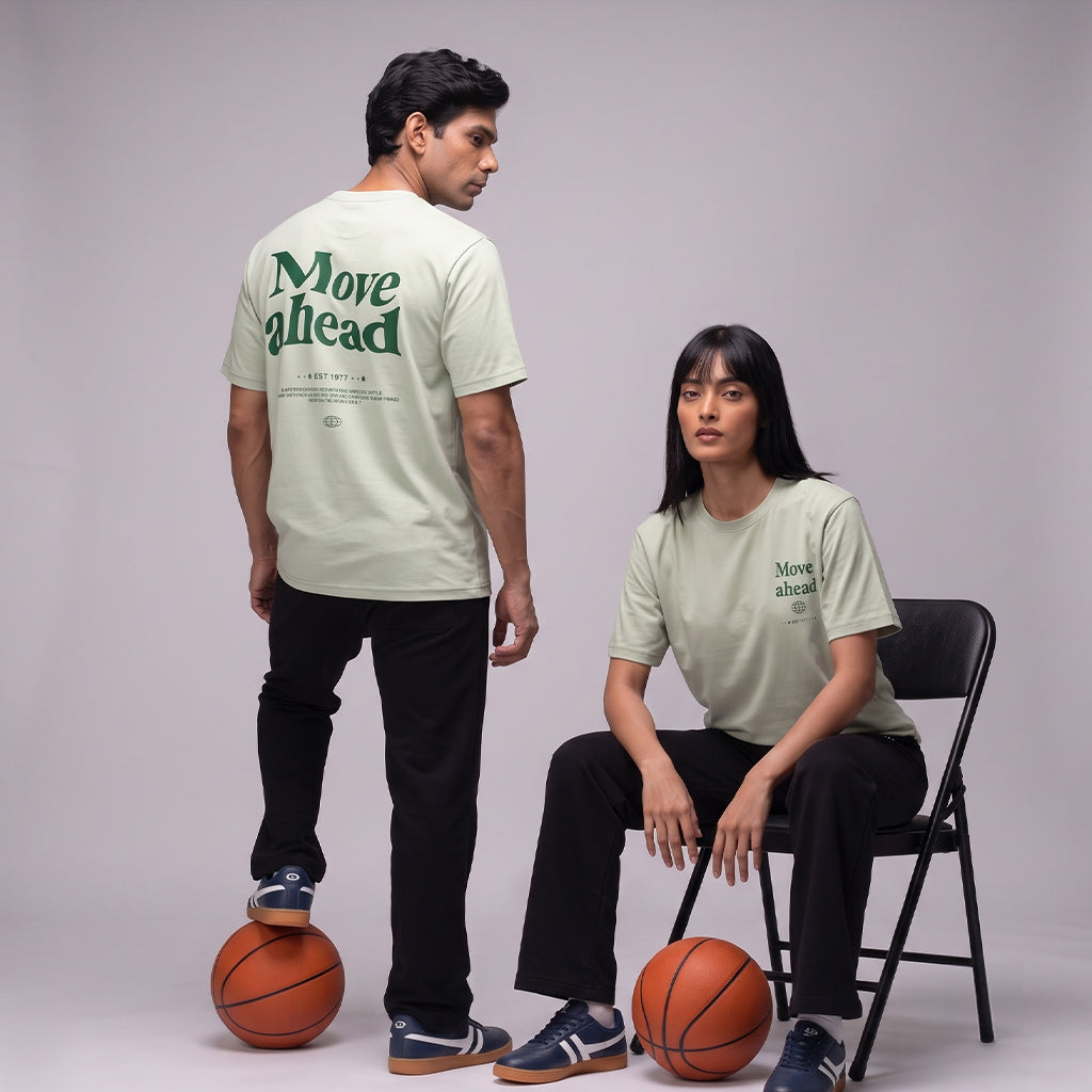 Unisex "Move Ahead" Oversized T-Shirt
