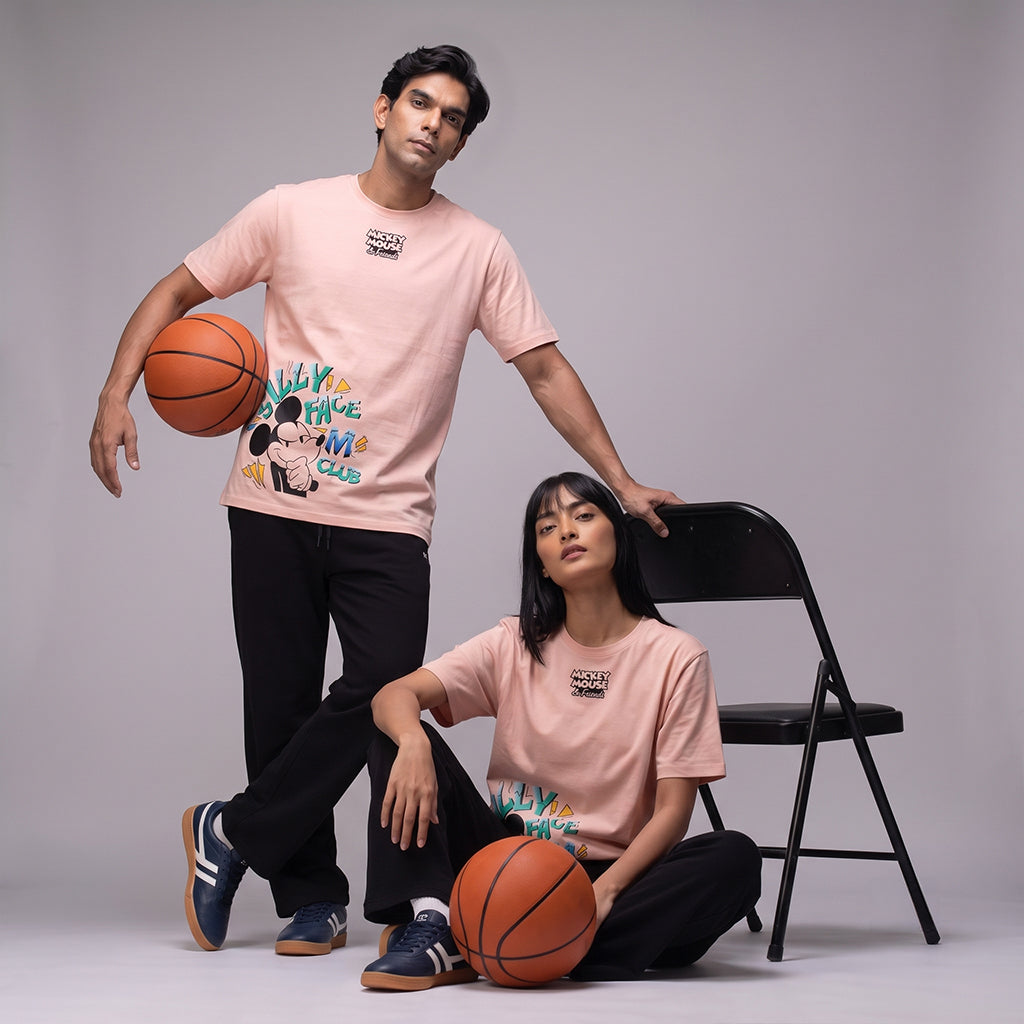ACTIV GRAPHIC R.NECK T-SHIRT - ROSE