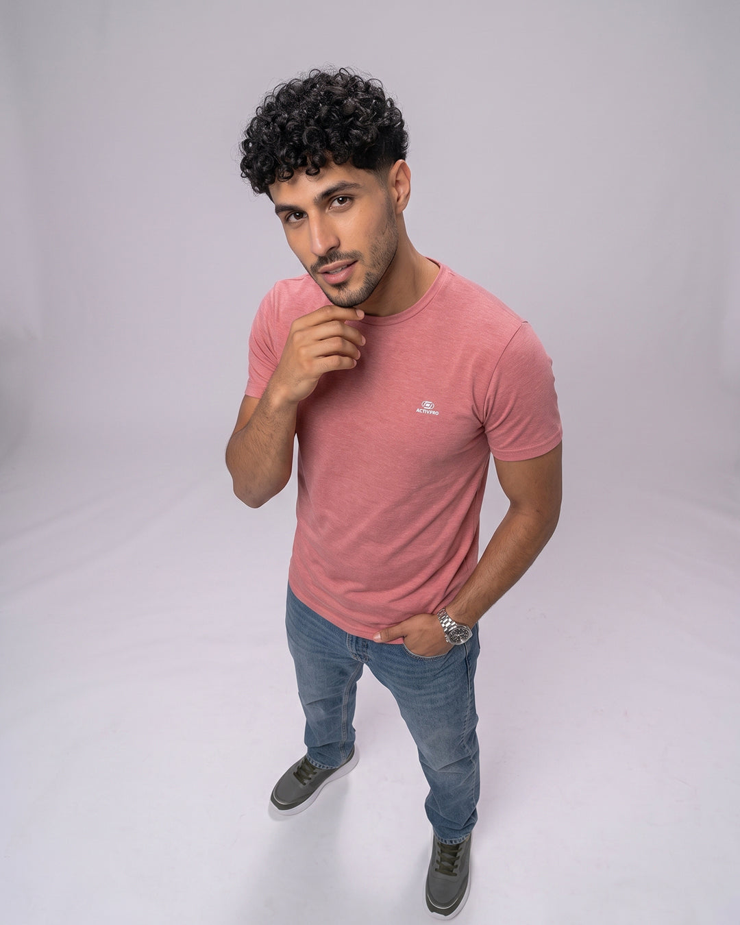 تي شيرت ACTIV BASIC R.NECK - كشمير 