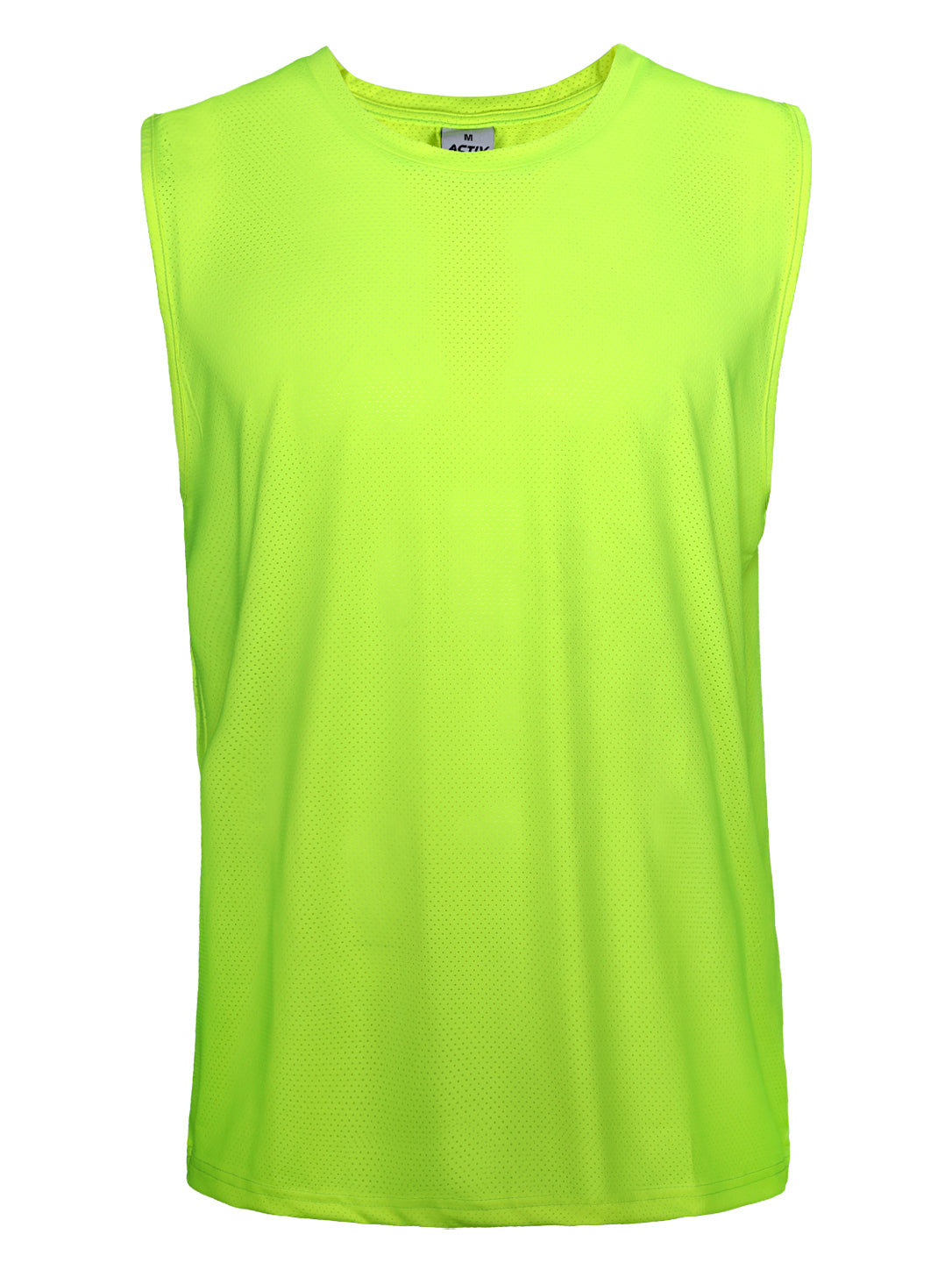 ACTIV Men's Breathable Mesh Sleeveless Performance Tank Top – Neon Lime Green