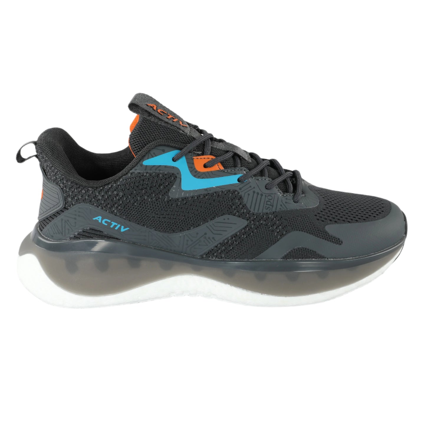 ACTIV RUNNING SHOES- D.GREY