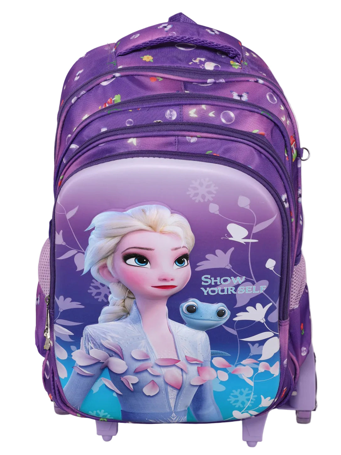 Kids 3D Cartoon Character Trolley School Backpack with Wheels (Multiple Designs)