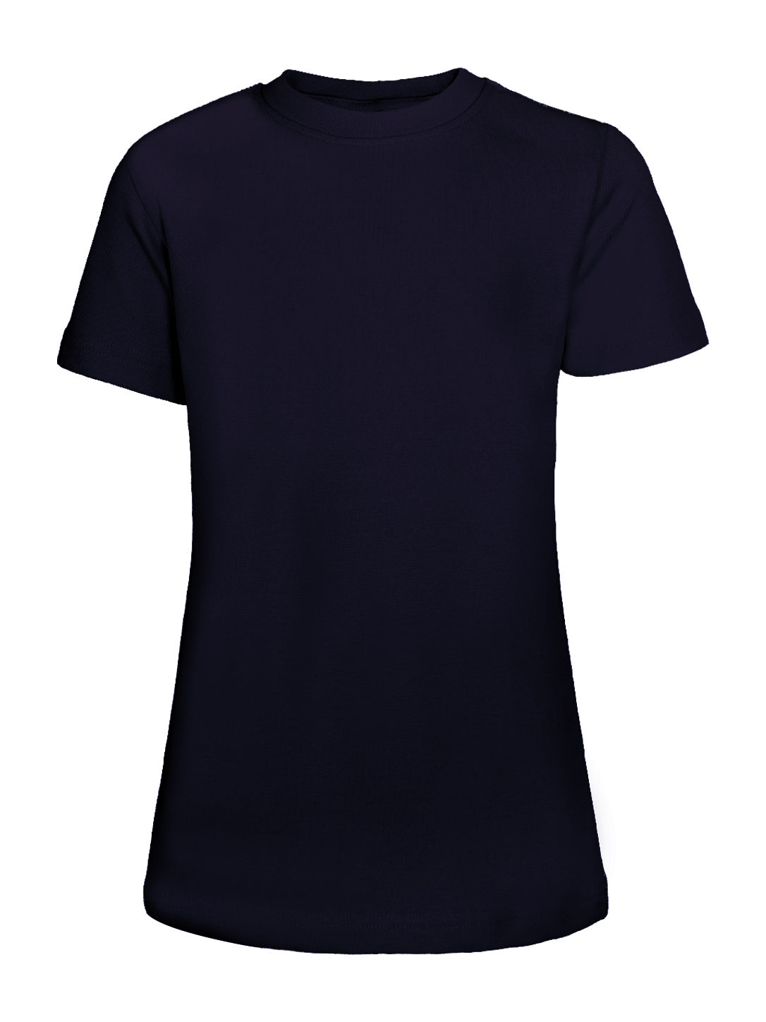 Basic Solid Crewneck Sports & Casual T-Shirt