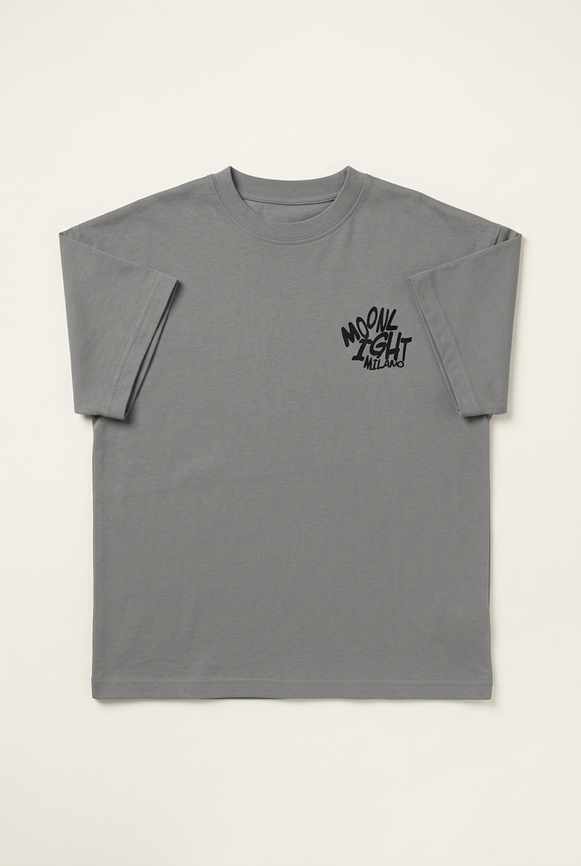 Moonlight Milano" Graphic Oversized T-Shirt
