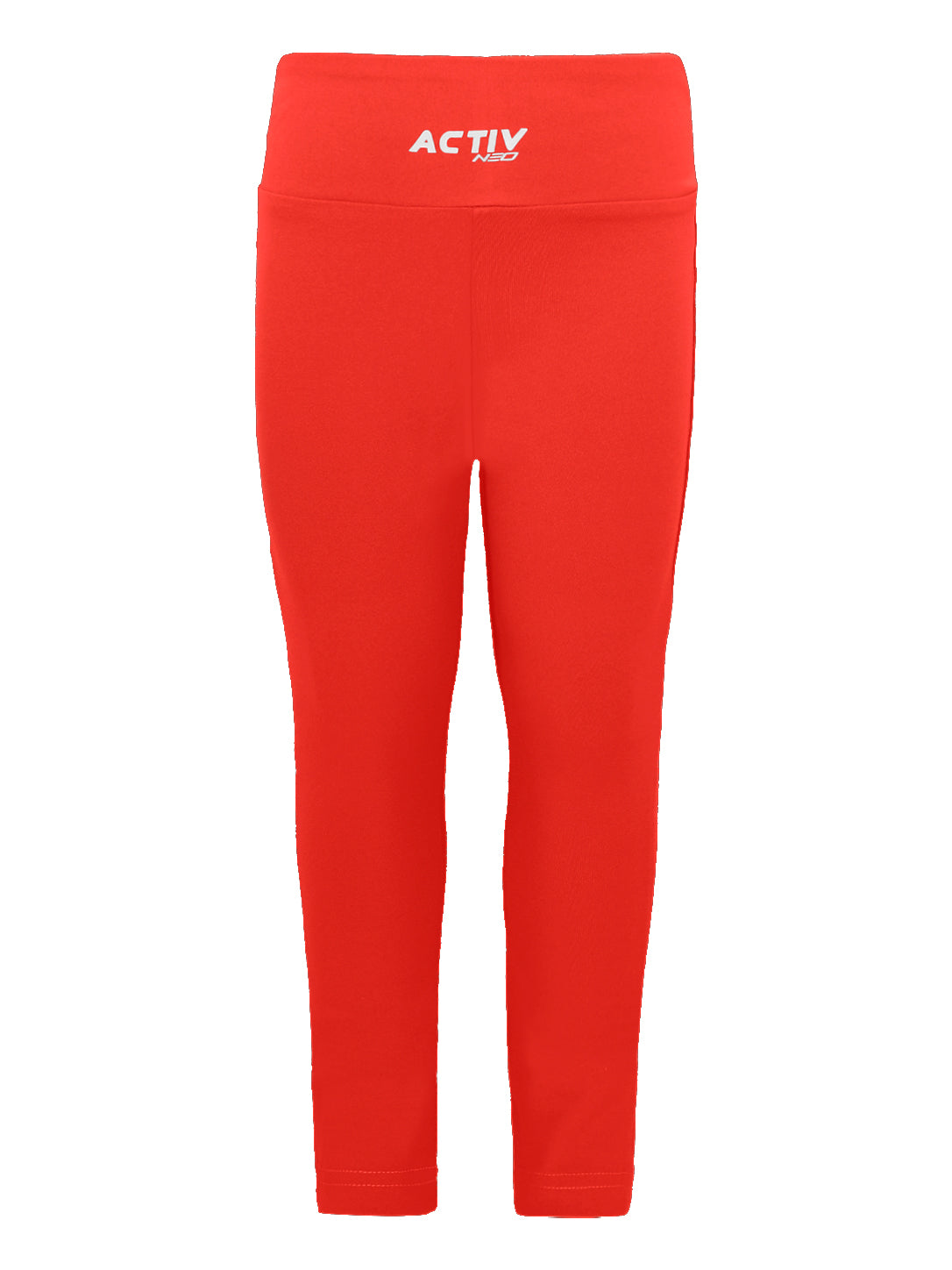 ACTIV NEO Women's High-Waisted Athletic Leggings – Red