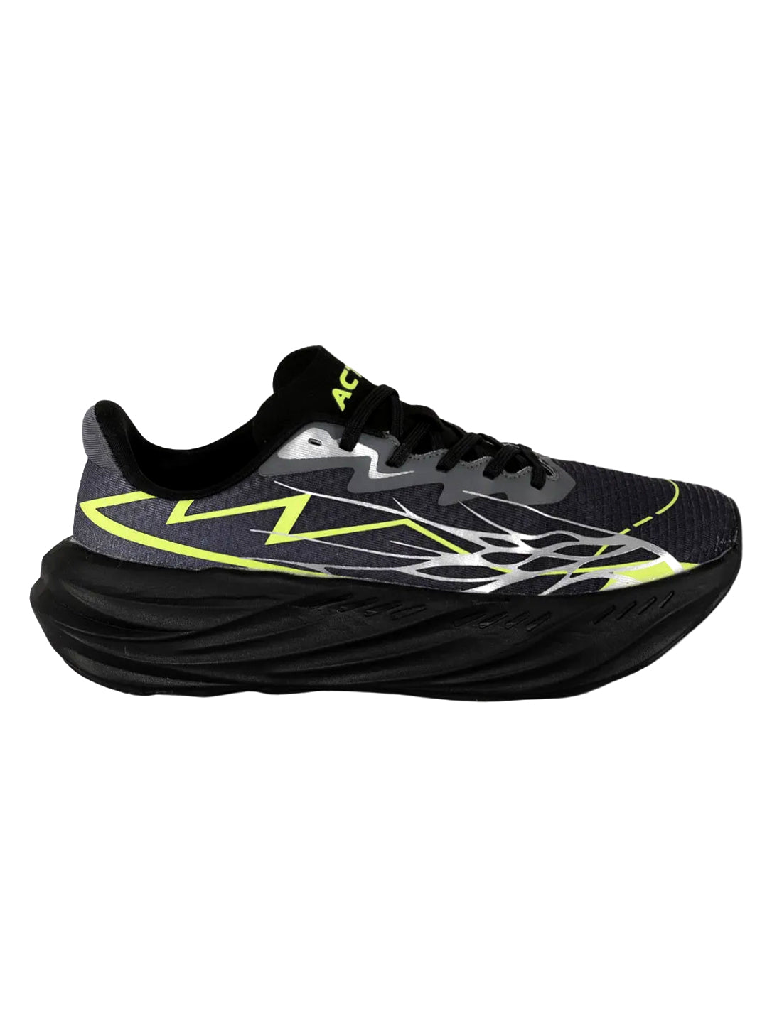 Modern Black & Neon Athletic Running Shoes