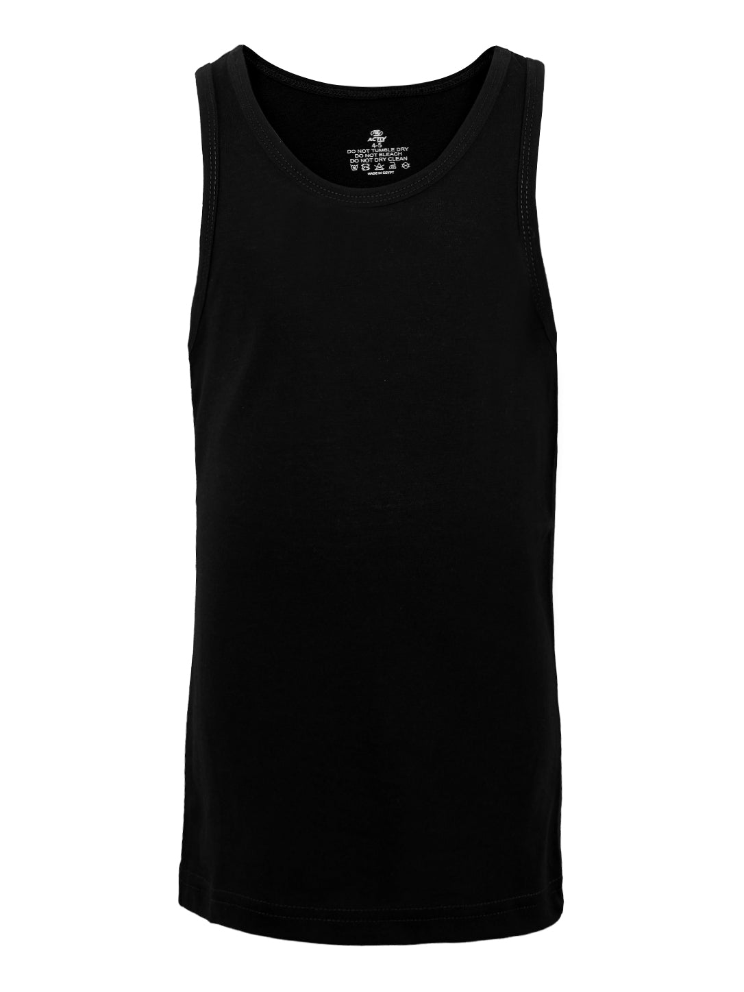 Solid Black Sleeveless Tank Top / Undershirt