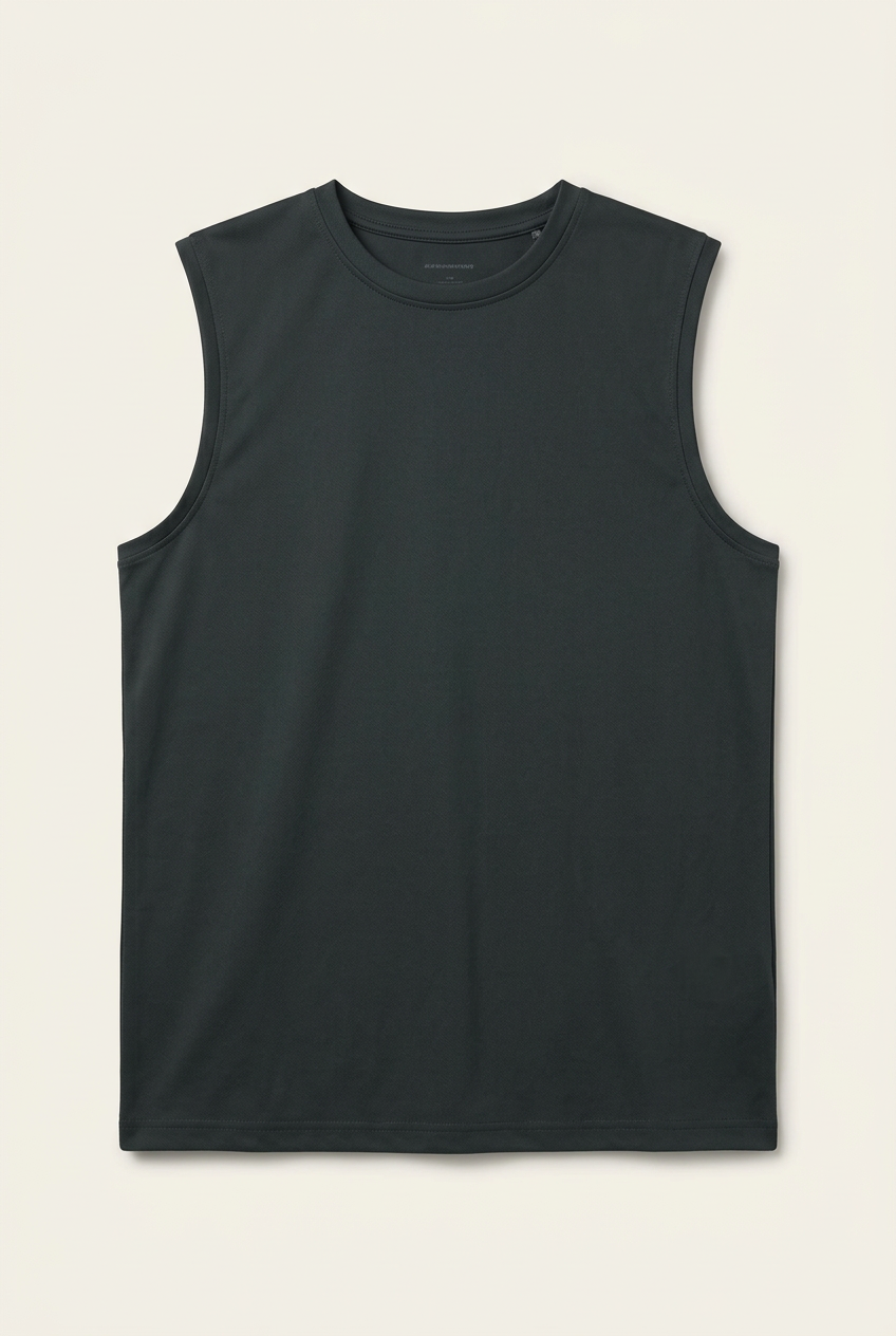 ACTIV Men's Sleeveless Performance Athletic Tank Top – Black