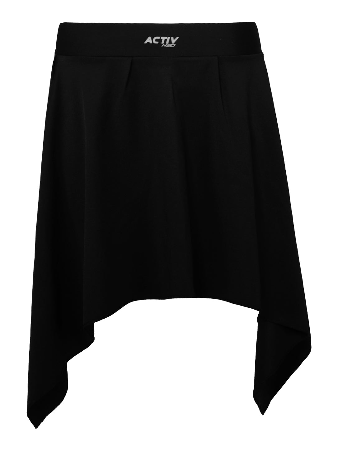 Women's ACTIV NEO Asymmetrical High-Waist Athletic Skirt – Black