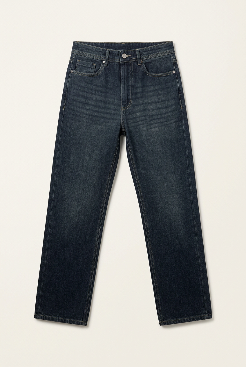 Classic Straight-Fit Denim Jeans