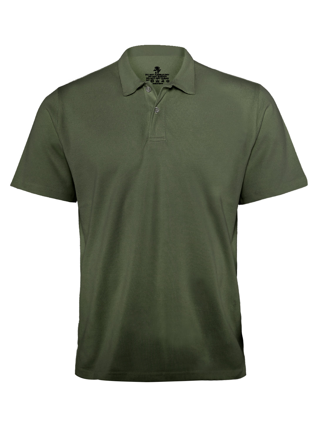 Classic Olive Green Short-Sleeve Polo Shirt