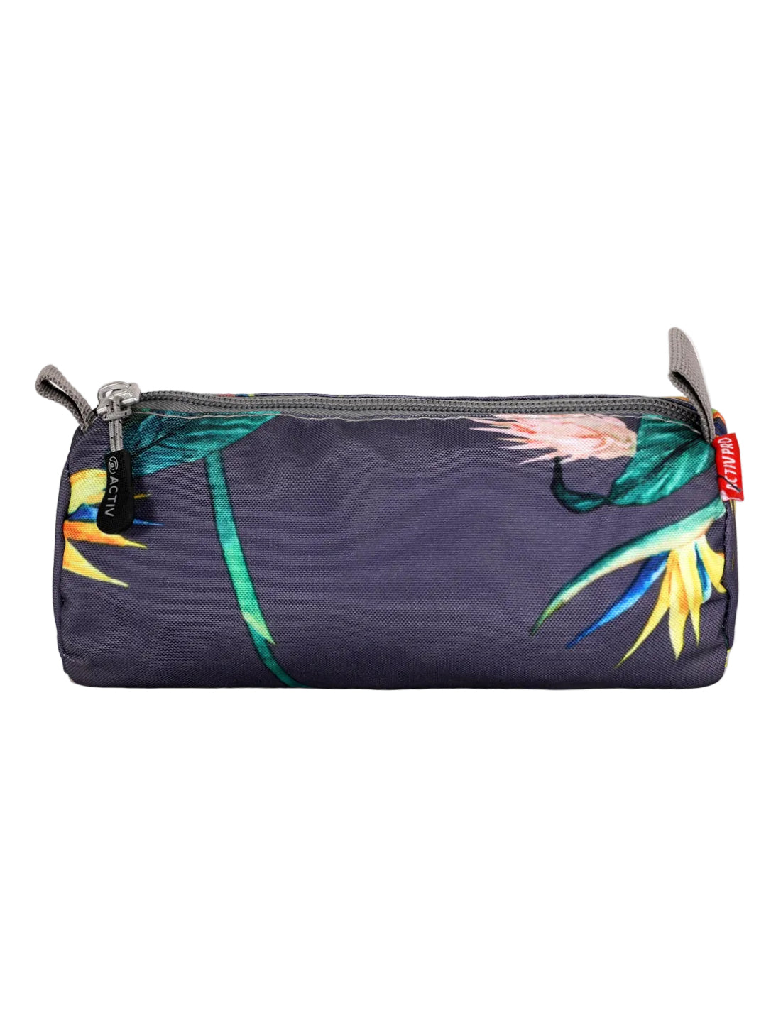 Tropical Floral Print Zippered Pencil Case