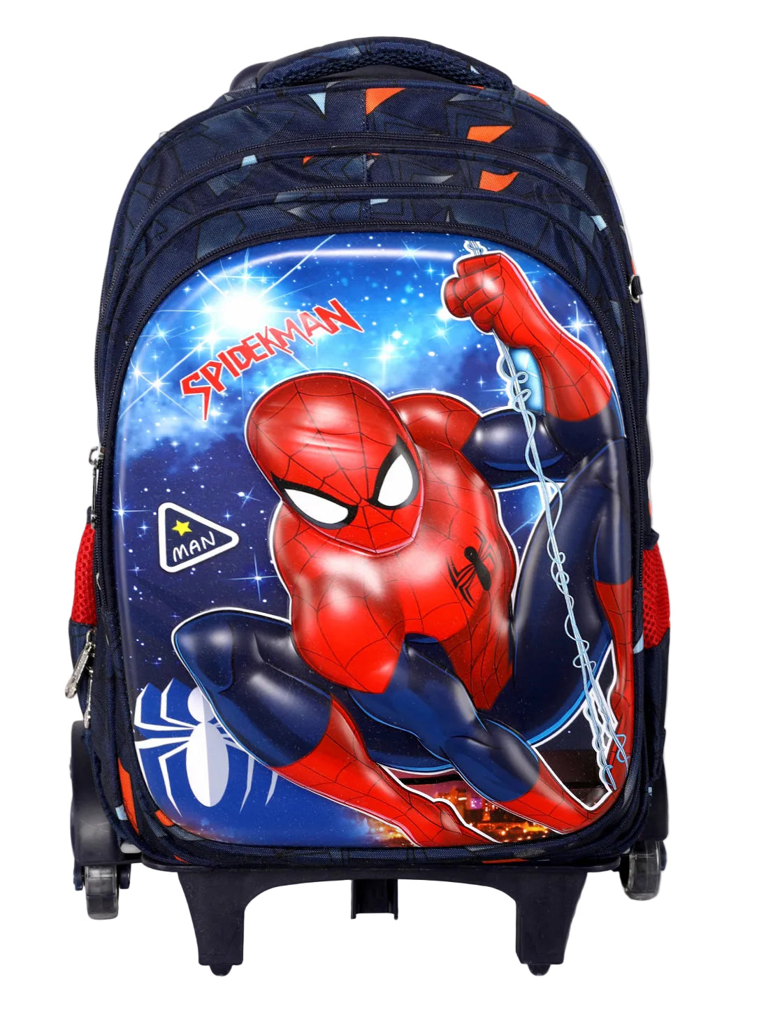 Kids 3D Cartoon Character Trolley School Backpack with Wheels (Multiple Designs)