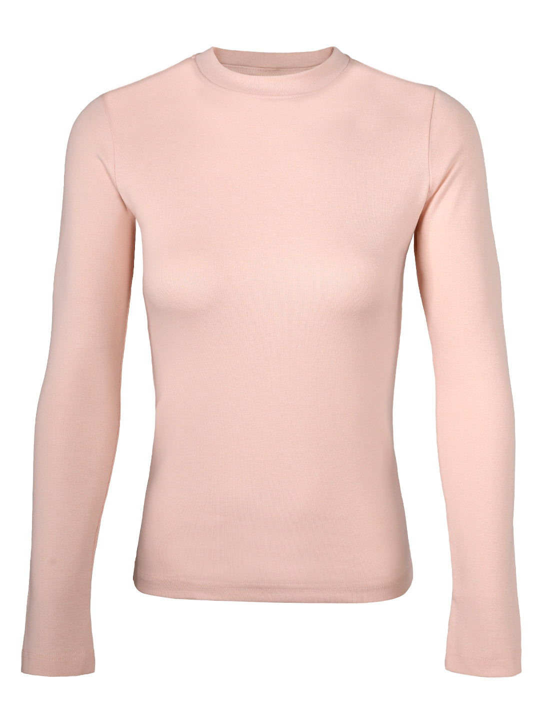 Ribbed Long-Sleeve Sports & Casual Top