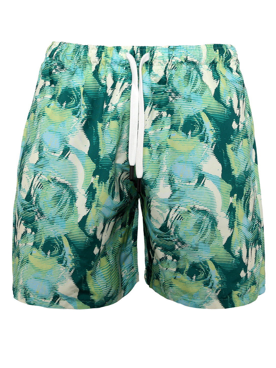 Men’s Abstract Brushstroke Swim Trunks