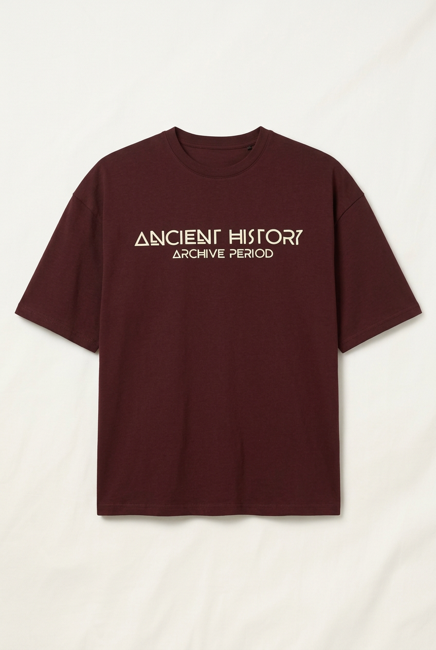 Unisex "Ancient History" Graphic Box Fit T-Shirt