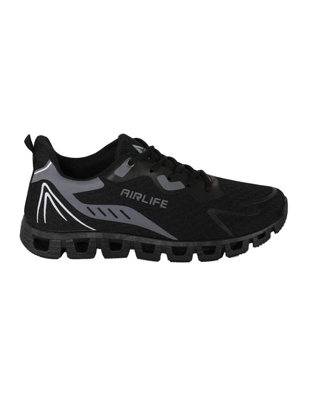 Men's Lightweight Mesh Running Shoes with Hollow Cushioning Sole