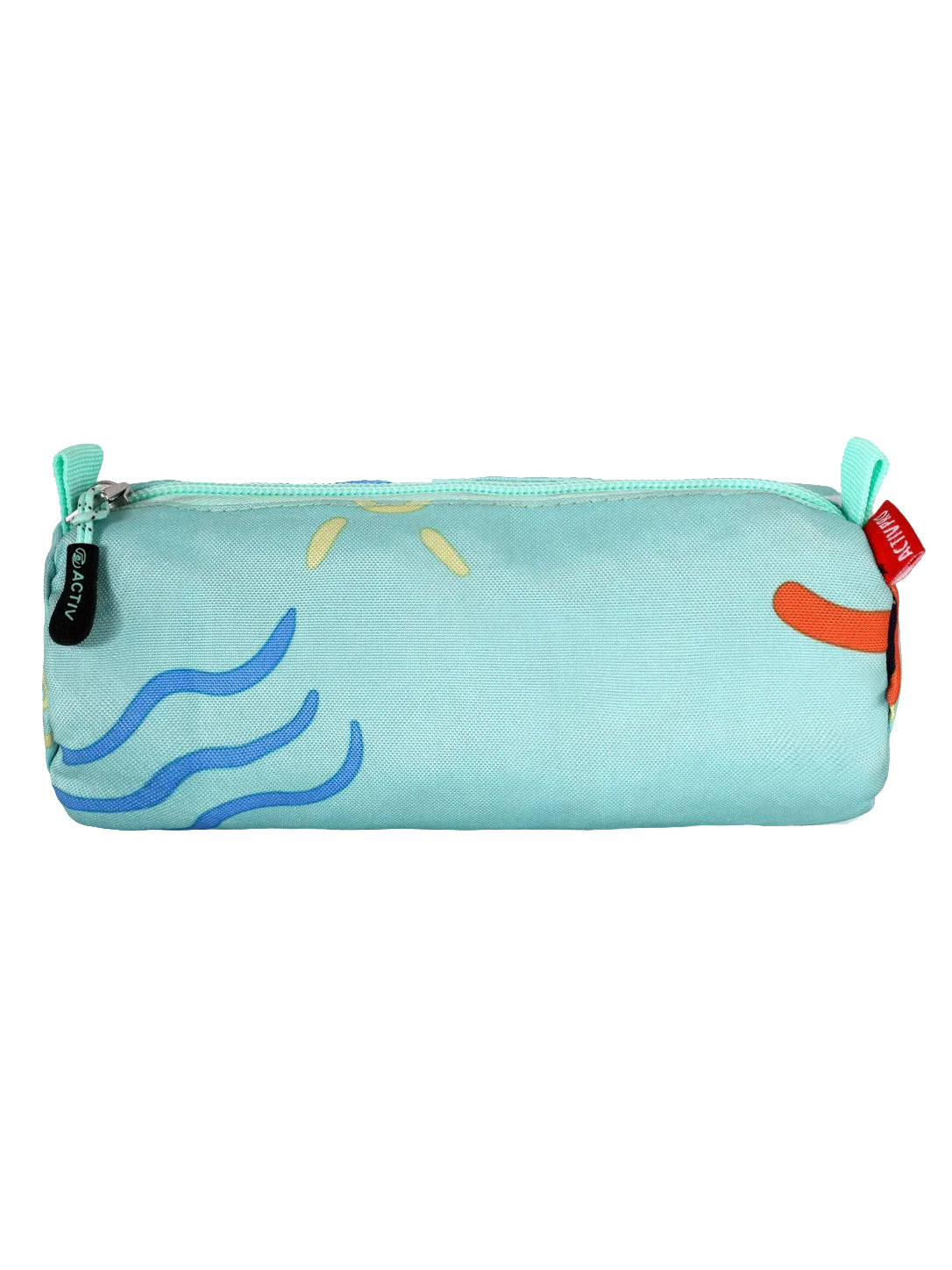 Playful Beach Graphic Zippered Pencil Case