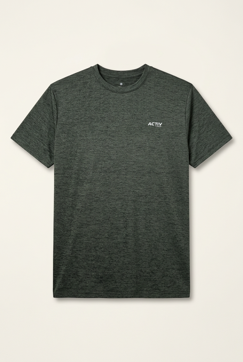 Men's ACTIV NEO Short-Sleeve Performance Athletic T-Shirt – Heather Forest Green