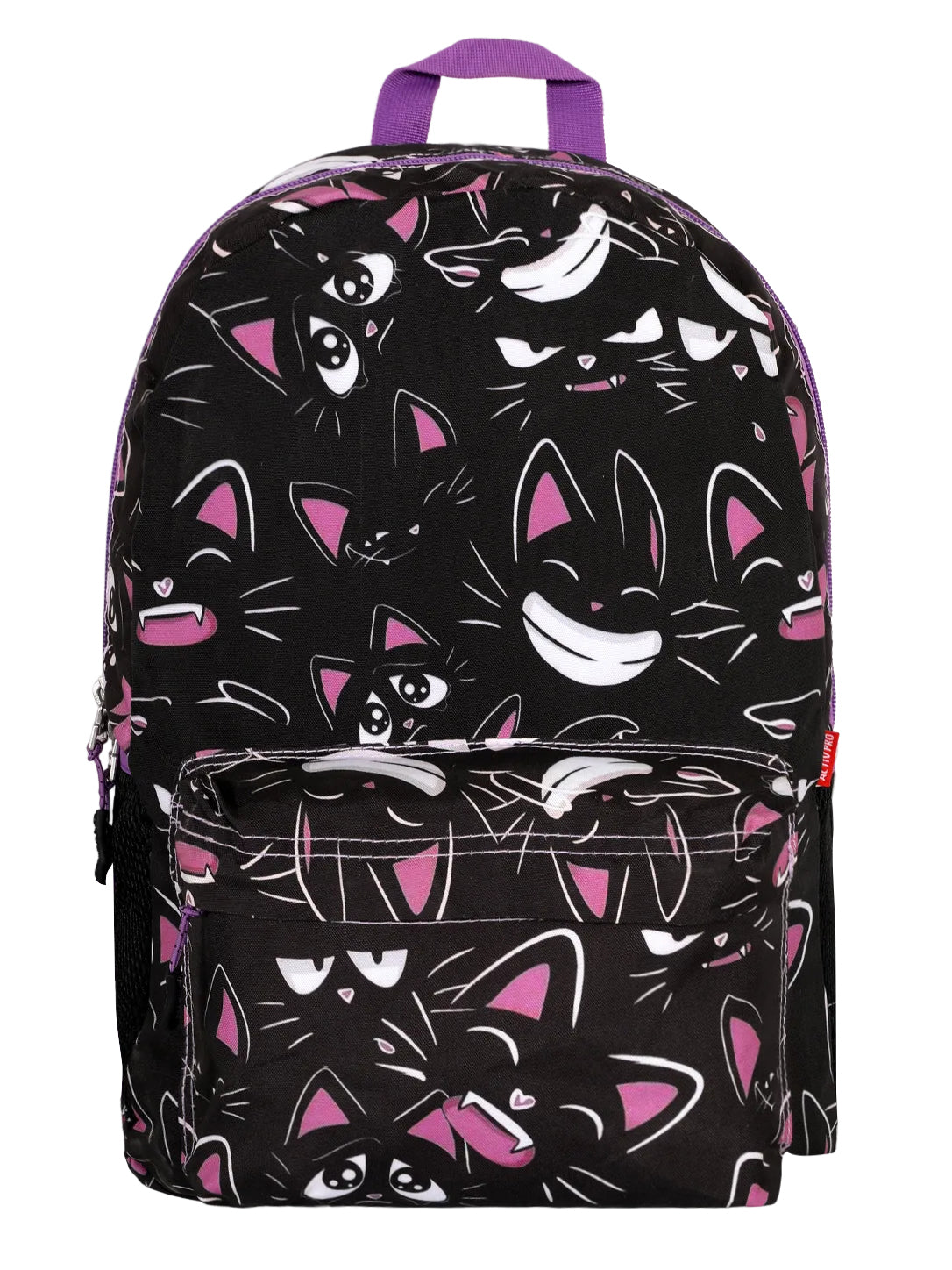 Cute Black Cat All-Over Print Casual & School Backpack