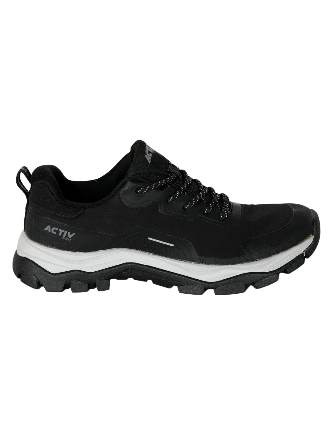 ACTIV Men's Black Trail Running Shoes – Rugged All-Terrain Athletic Sneakers