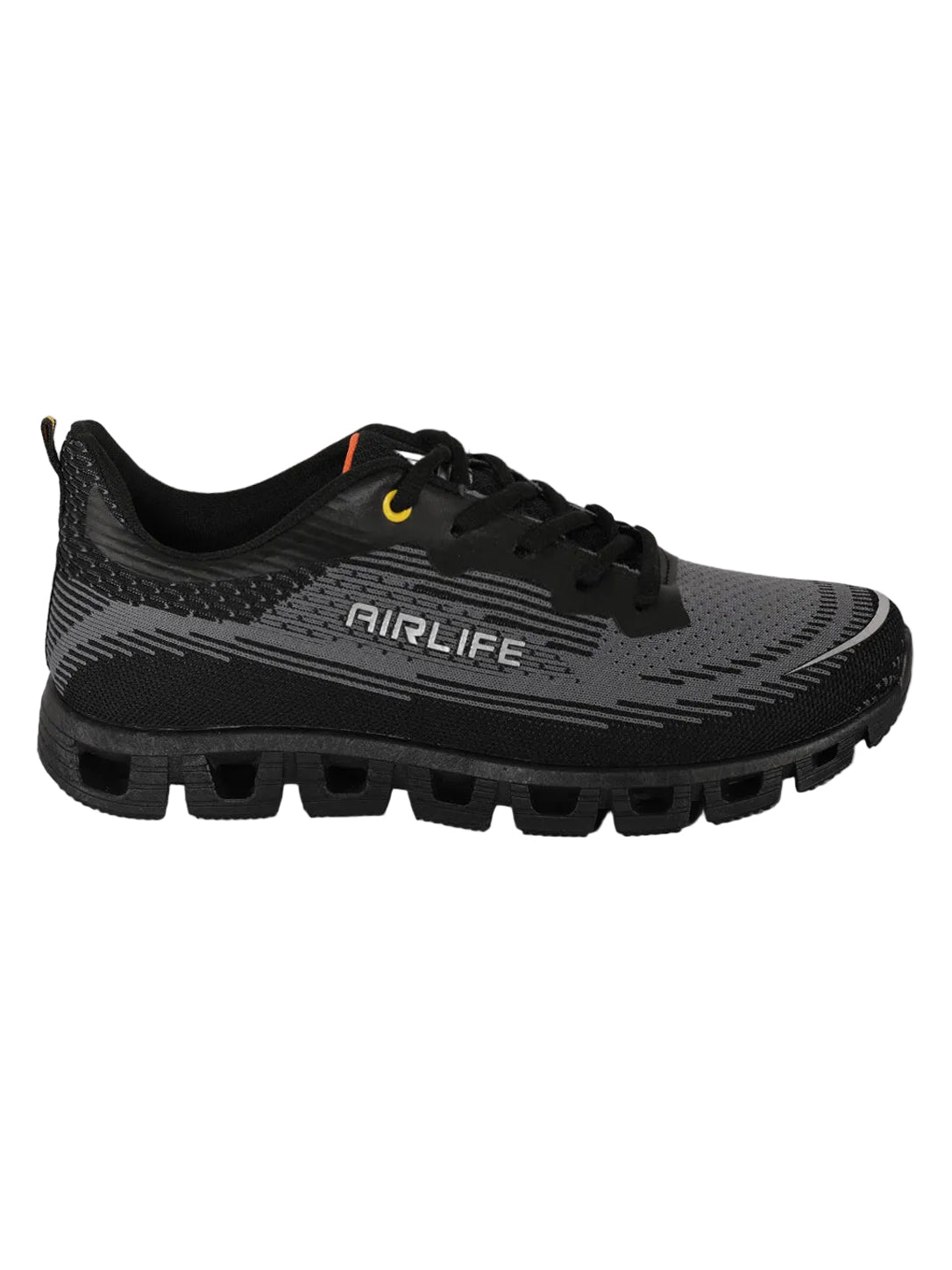 Men's Breathable Knit Running Shoes with Hollow Cushioning Sole