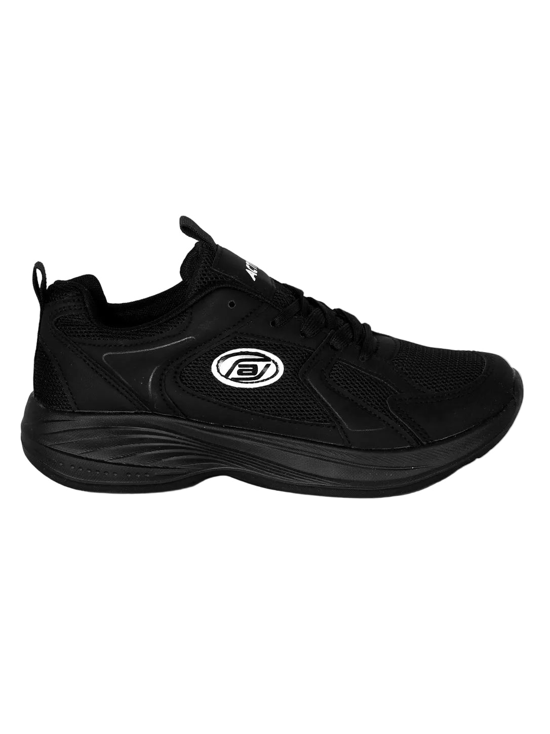ACTIV All-Black Running Shoes – Lightweight Breathable Athletic Sneakers