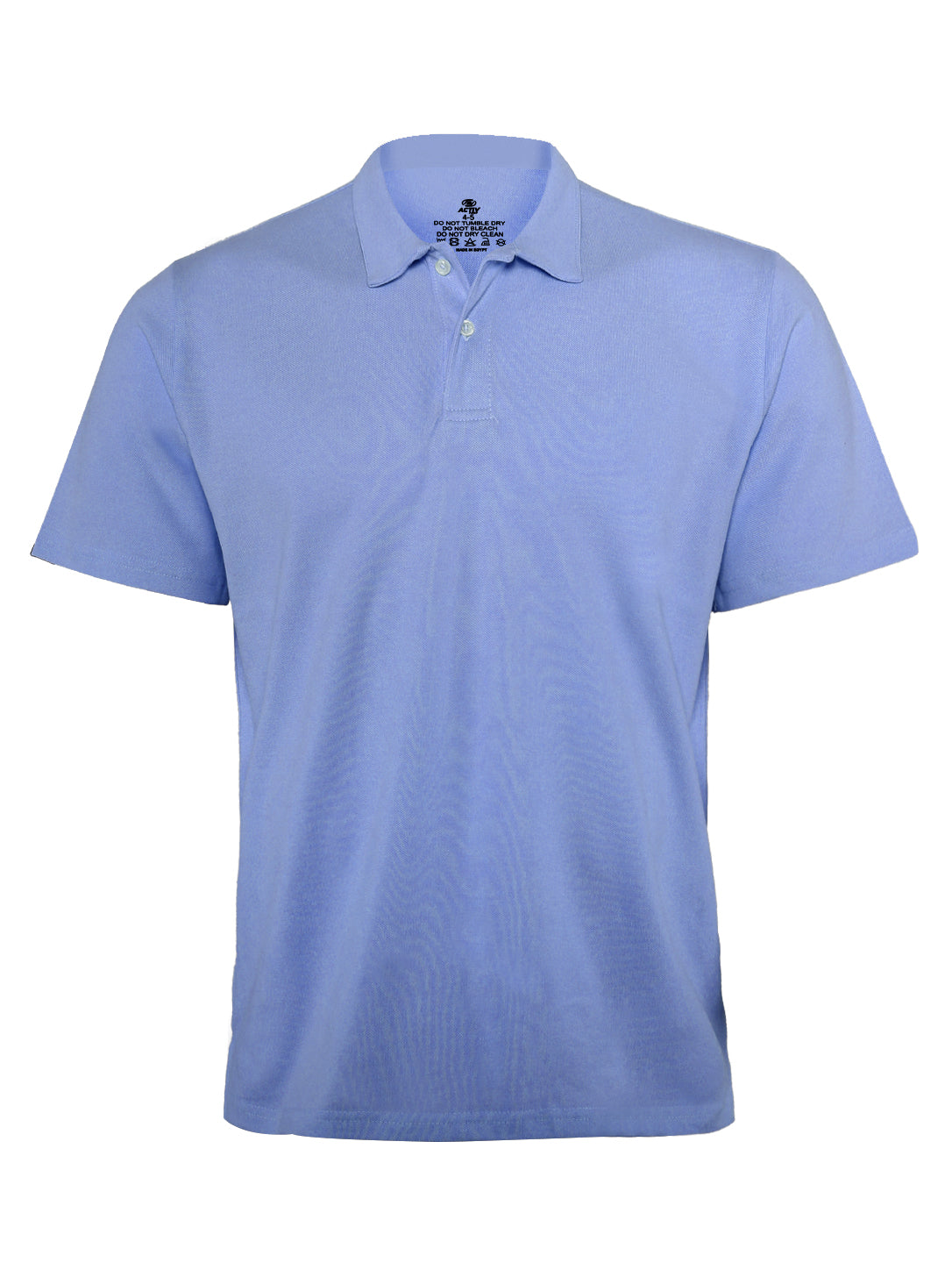 Classic Light Blue Short-Sleeve Polo Shirt