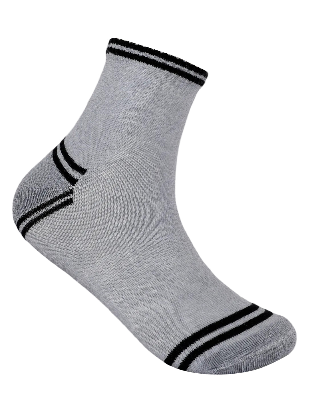 Striped Casual Crew Socks-3-Pack