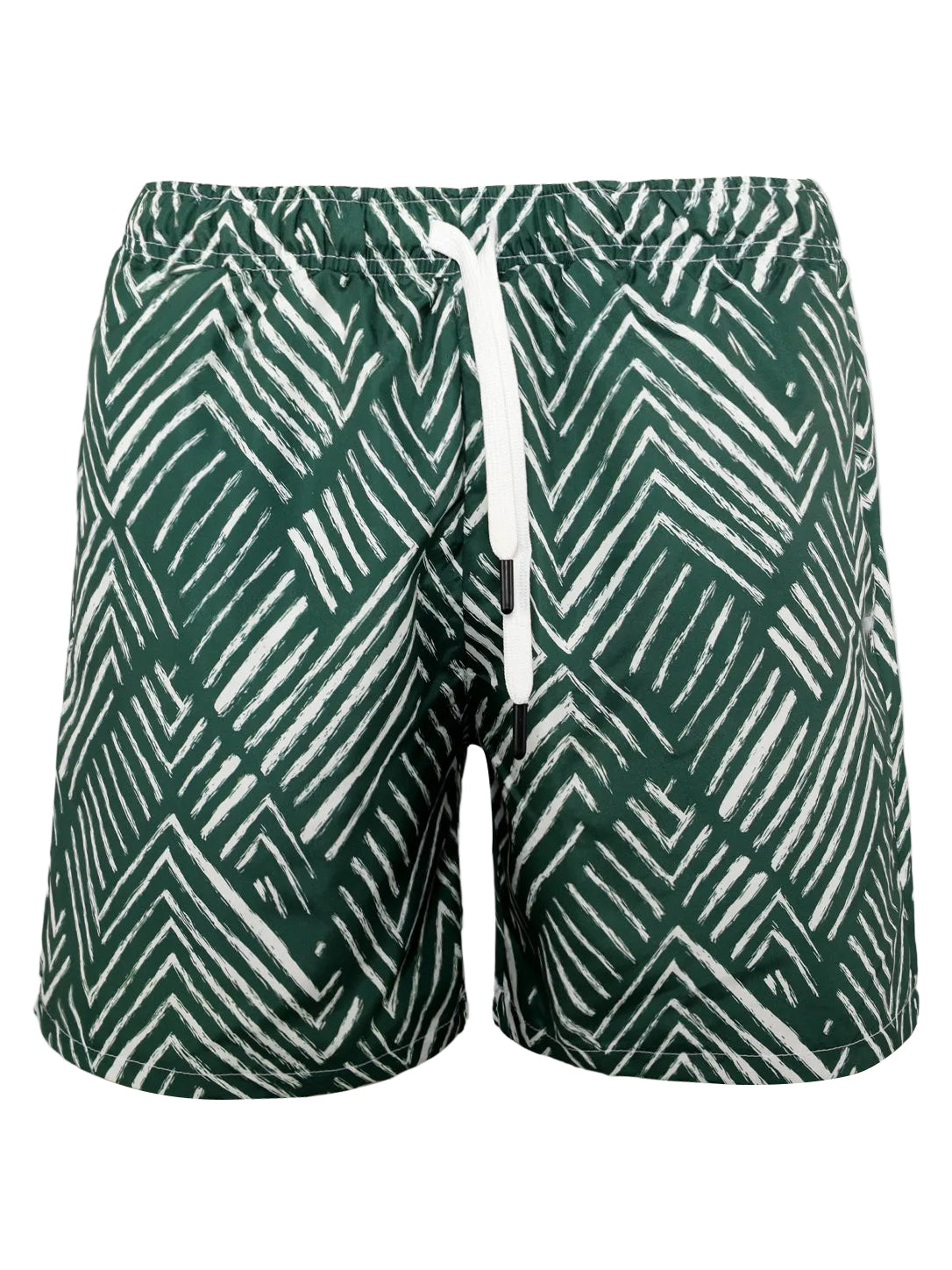 Men’s Geometric Brushstroke Swim Trunks