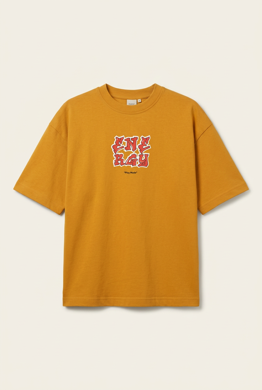 "Energy" Graphic Oversized T-Shirt