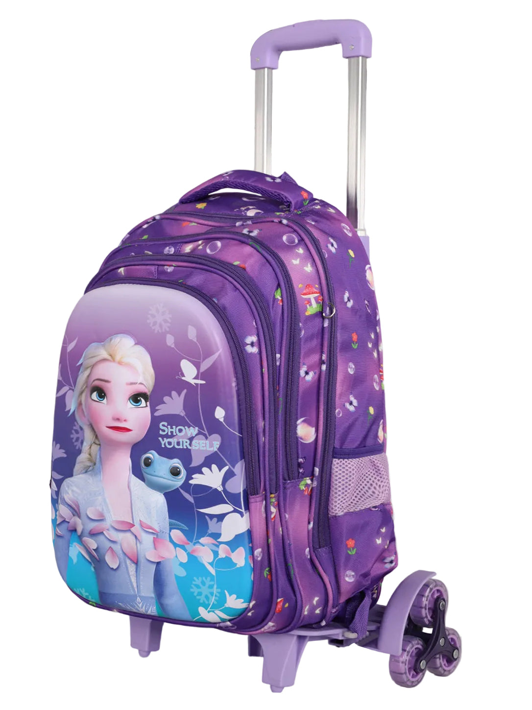 Kids 3D Cartoon Character Trolley School Backpack with Wheels (Multiple Designs)