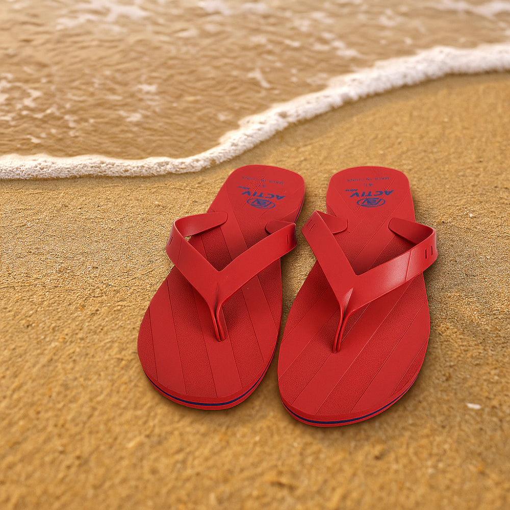 ACTIVNEW MEN'S FLIP FLOP - RED