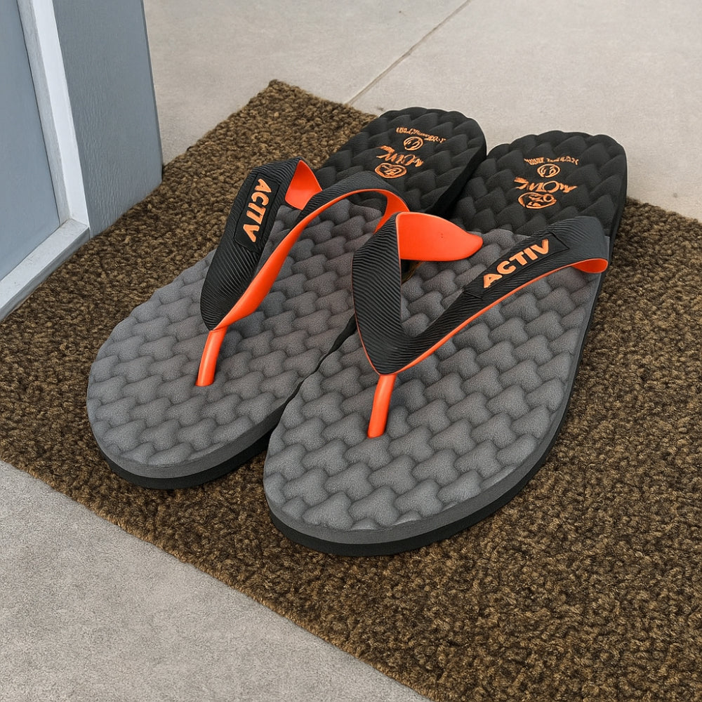 ACTIVNEW MEN'S FLIP FLOP - BLK*GREY