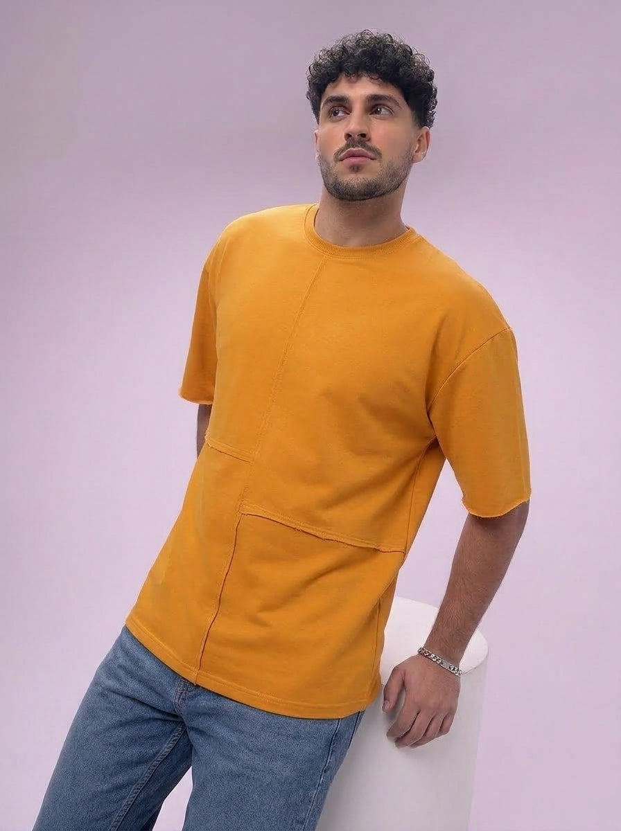 ACTIV CROW R.NECK T-SHIRT - CAMEL