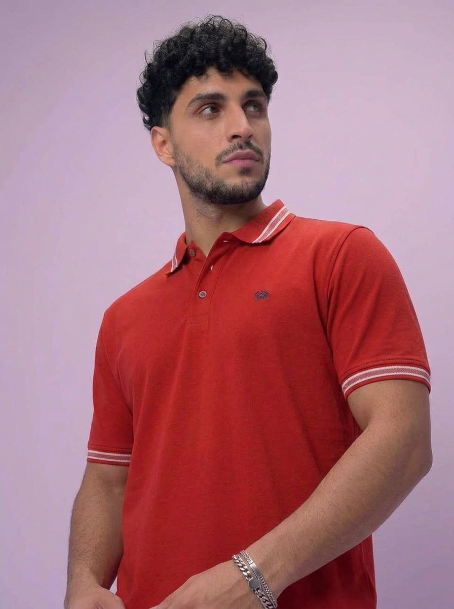 ACTIV EMB CASUAL POLO - BABYBLUE