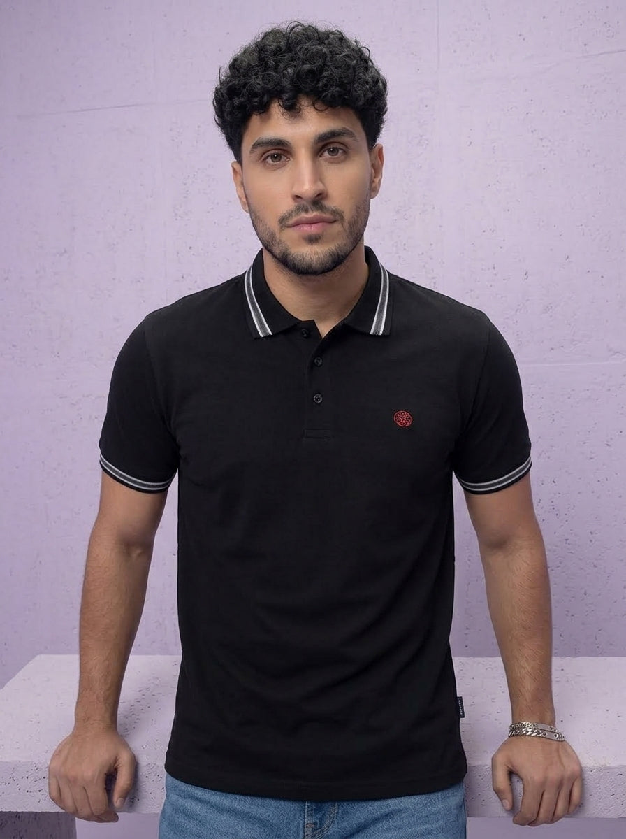 ACTIV EMB CASUAL POLO - BABYBLUE