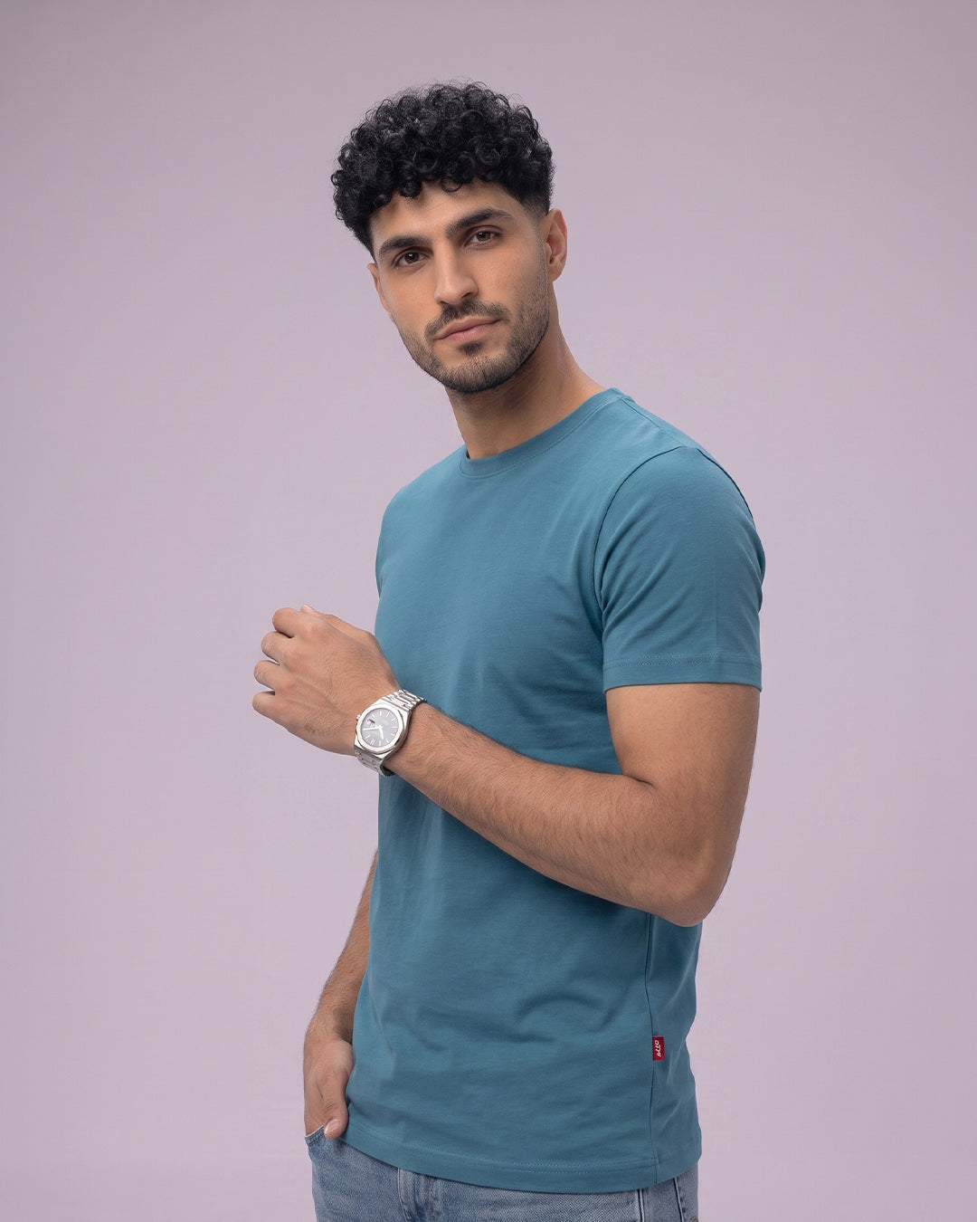 ACTIV BASIC R.NECK T-SHIRT - CHARCOAL