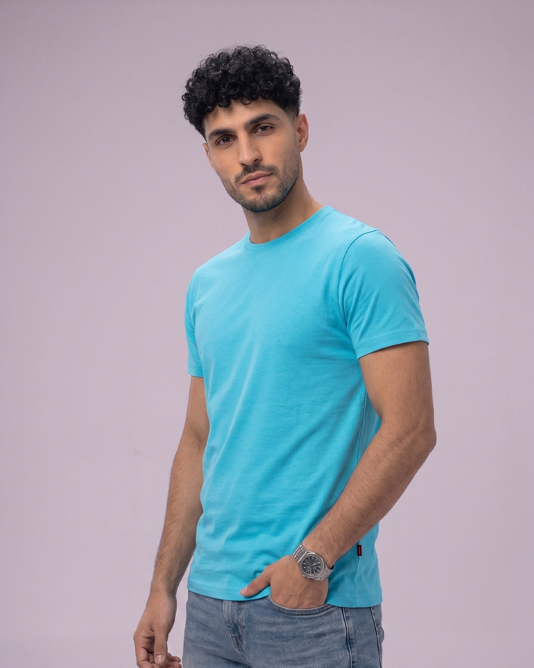 ACTIV BASIC R.NECK T-SHIRT - CHARCOAL