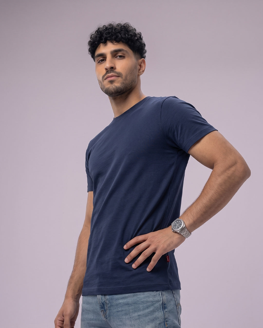 ACTIV BASIC R.NECK T-SHIRT - CHARCOAL