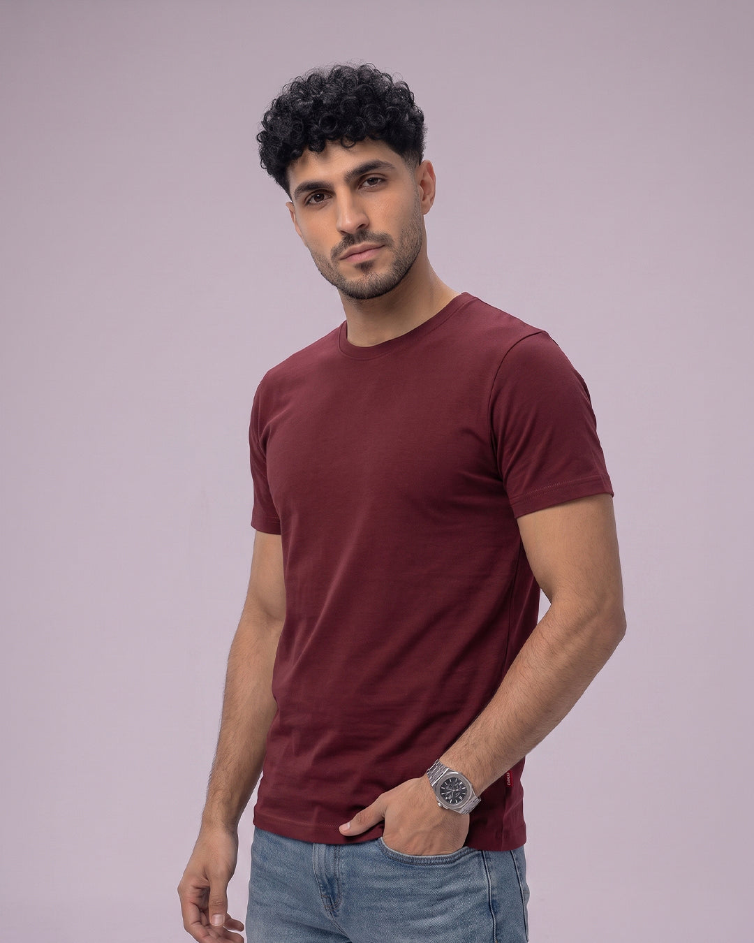 ACTIV BASIC R.NECK T-SHIRT - CHARCOAL