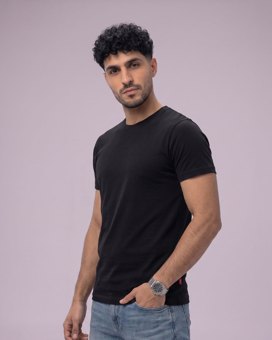 ACTIV BASIC R.NECK T-SHIRT - CHARCOAL