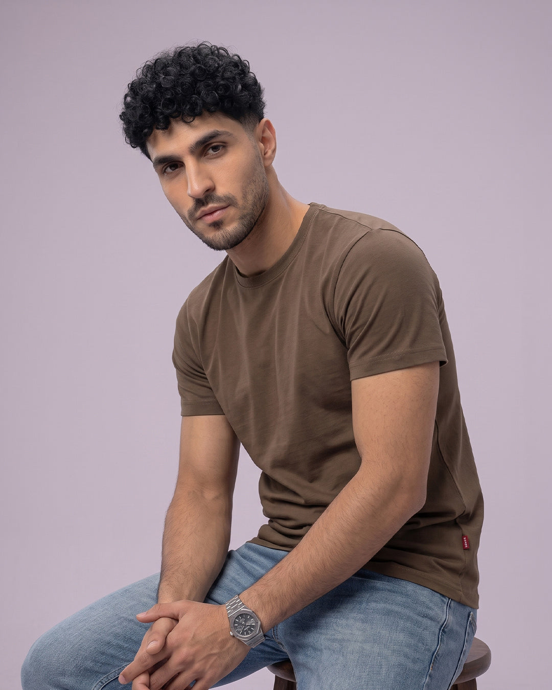 ACTIV BASIC R.NECK T-SHIRT - CHARCOAL