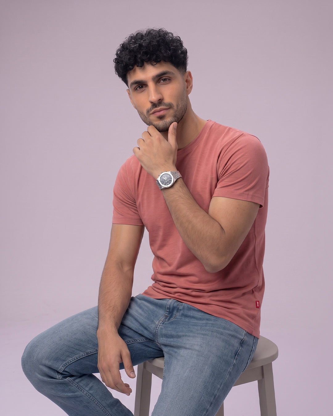 ACTIV BASIC R.NECK T-SHIRT - CHARCOAL